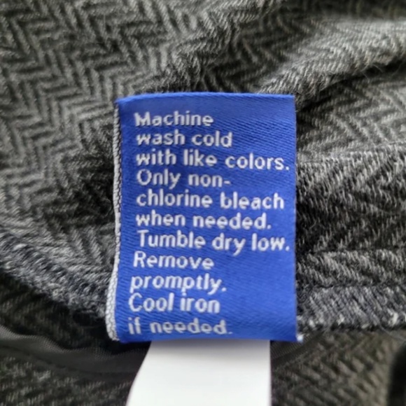 💕 Apt 9 Blazer Houndstooth Plaid charcoal gray black - Picture 9 of 10